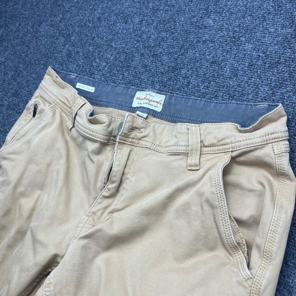Weatherproof Vintage Utility Workwear Gorpcore Tan Straight Fit Trousers